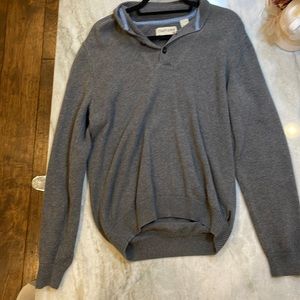 medium gray chaps sweater